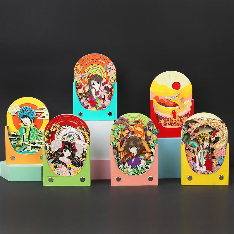 企業(yè)創(chuàng)意禮品立體紙雕便簽紙定制