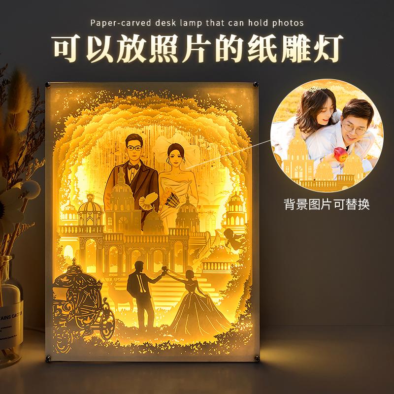 夢幻婚禮！可以放照片的紙雕燈