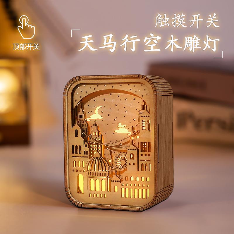 禮物不知道怎么選？看看這款創(chuàng)意木雕燈飾