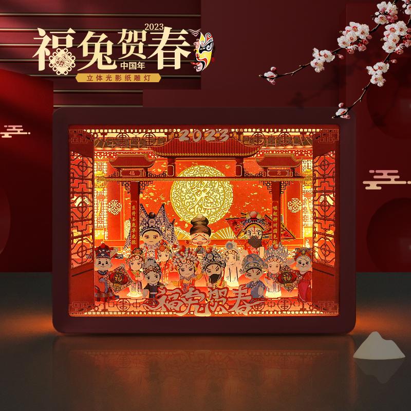新年到！財(cái)星照！在此祝賀大家新年好！福兔攜手京劇團(tuán)向您拜年啦