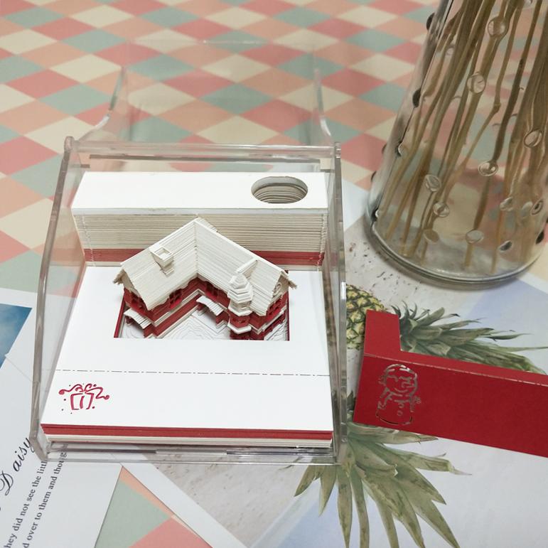 圣誕節(jié)-圣誕小屋3D便簽