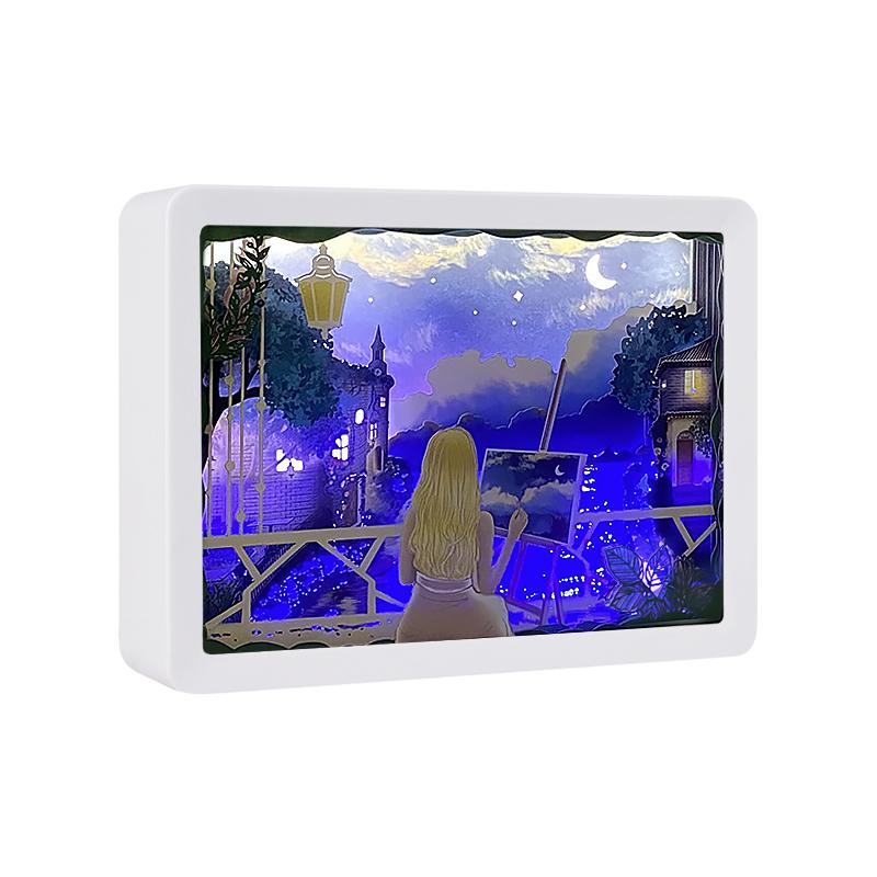 浪漫情懷-油畫少女
