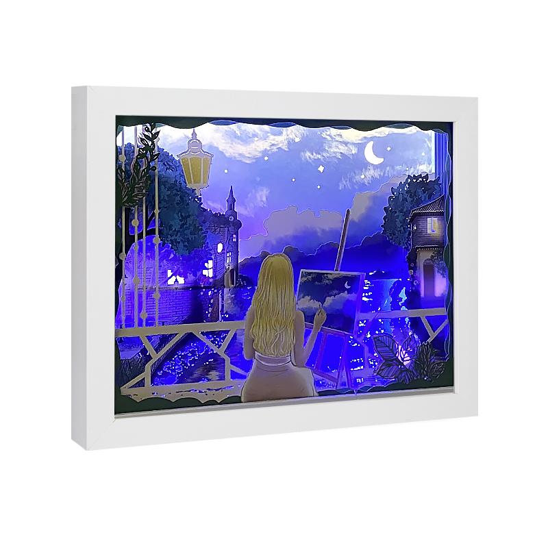 浪漫情懷-油畫少女