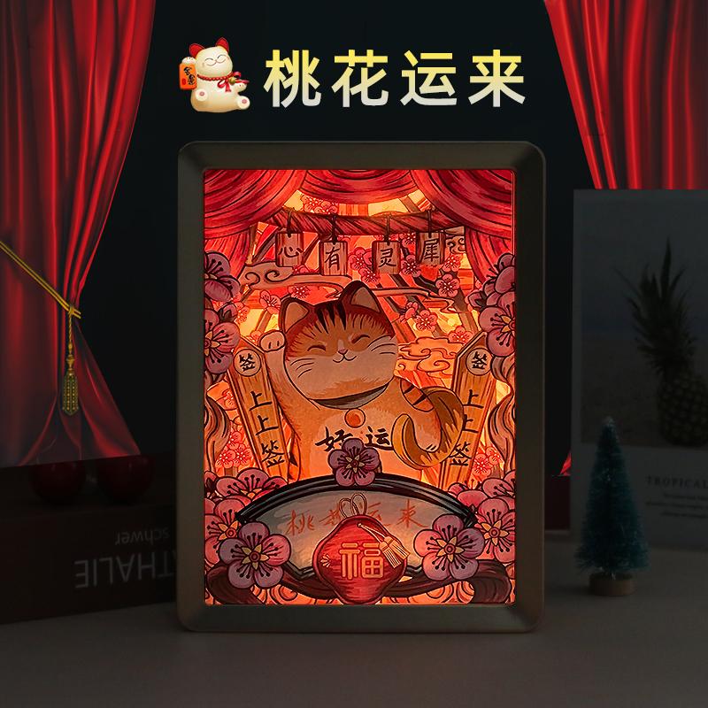 國潮-桃花運(yùn)來